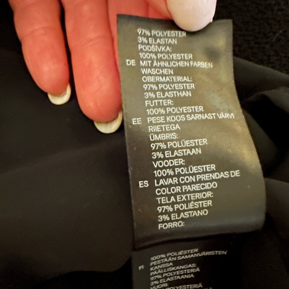 NWT H&M Black Dress Size 4 - Picture 6 of 7